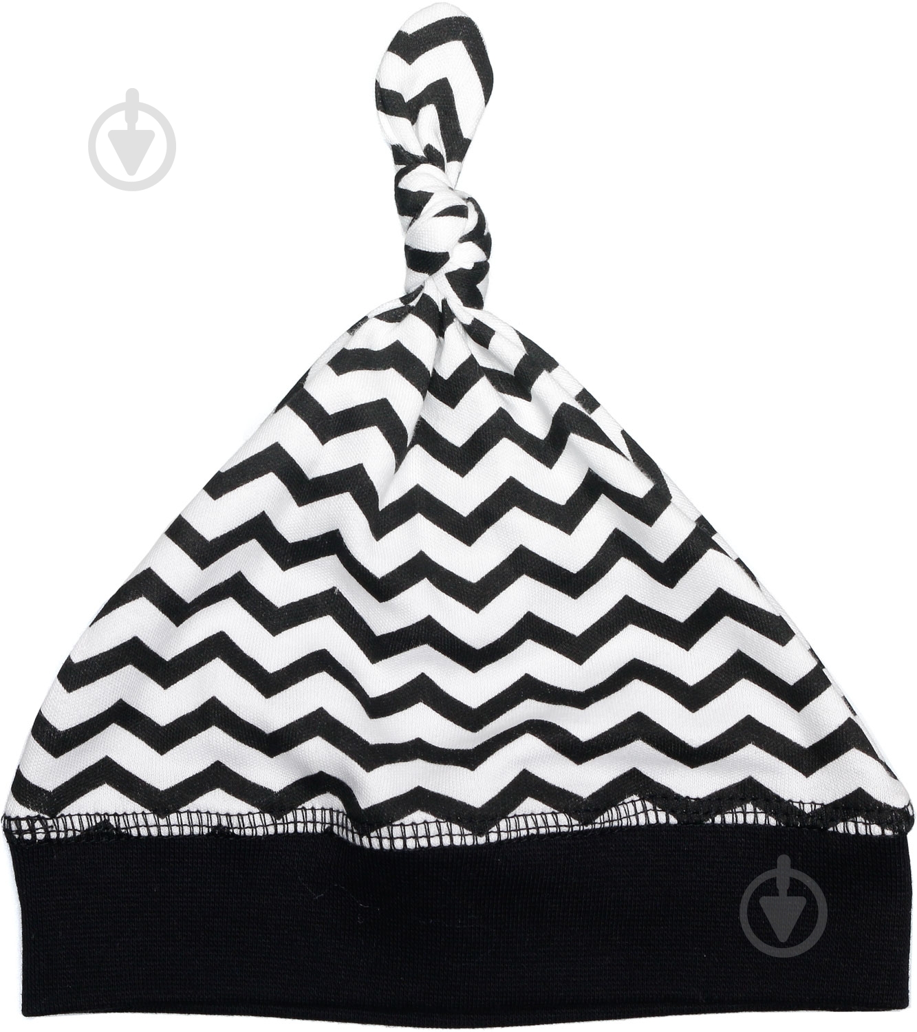 Шапочка детская Bambinelli зигзаг 9-12 месяцев черно-белый - фото 1