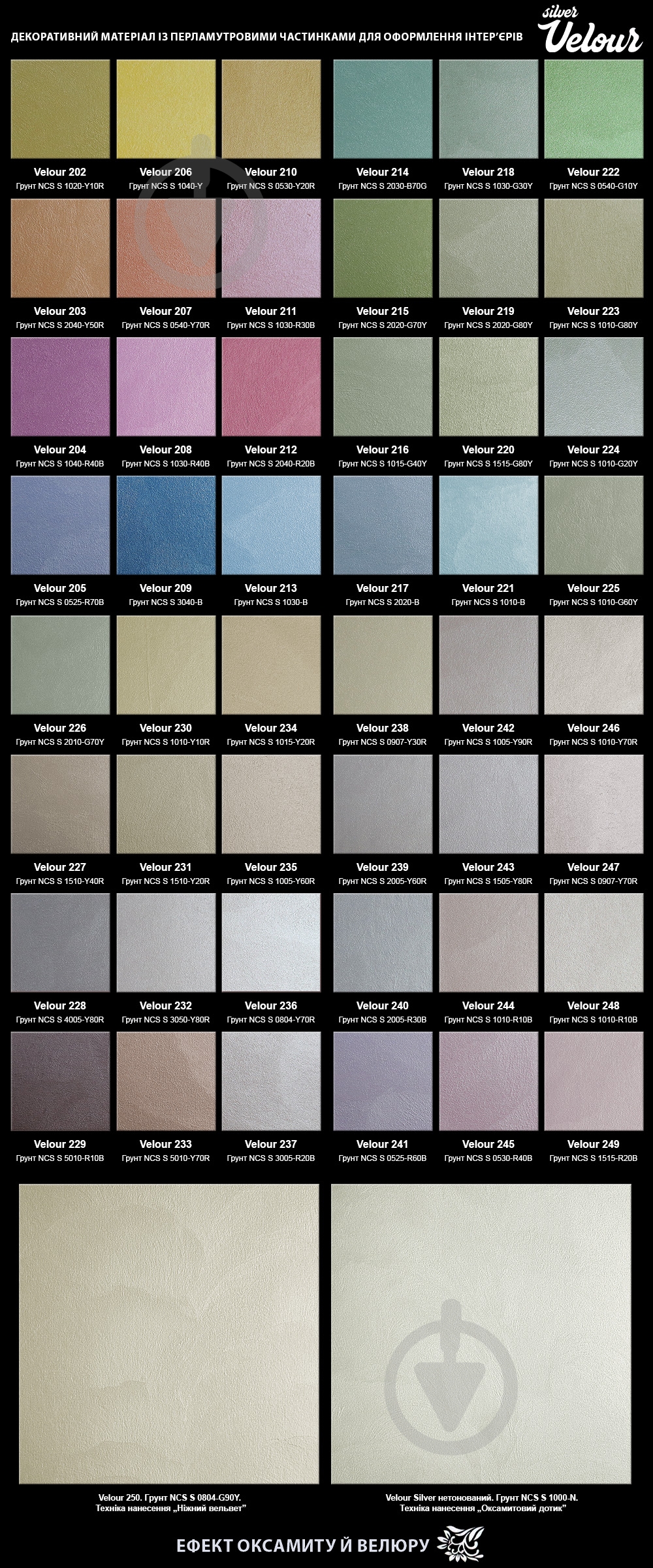 Декоративное покрытие Aura Эффект бархата Velour Silver 5 л 5,95 кг - фото 2