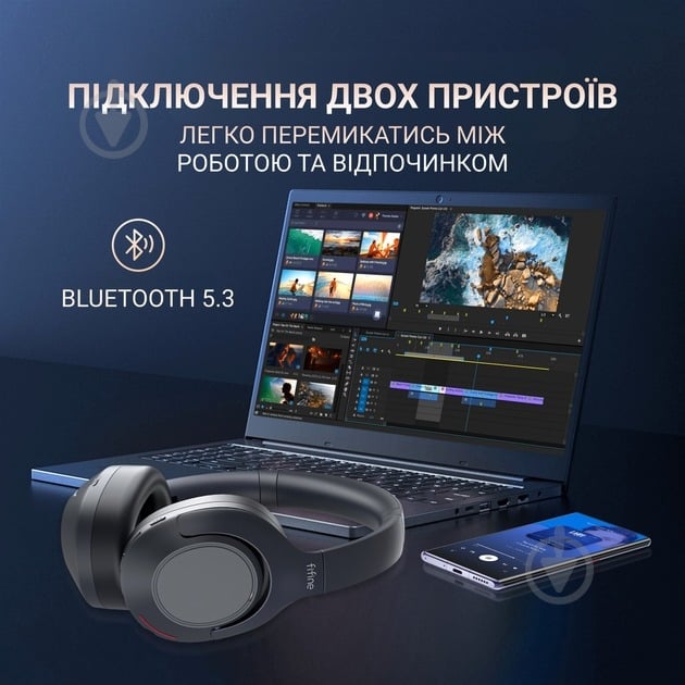 Наушники FIFINE X3 Wireless black (X3) - фото 11