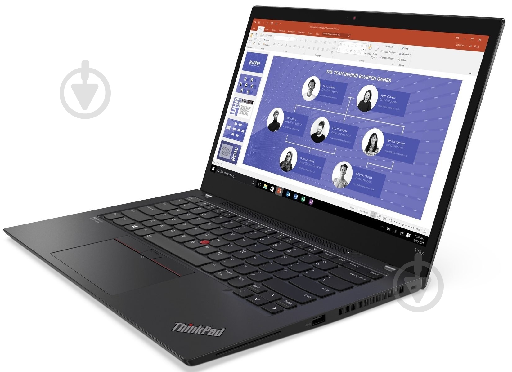 Ноутбук Lenovo ThinkPad T14S 14 (20WM0045RT) black - фото 3