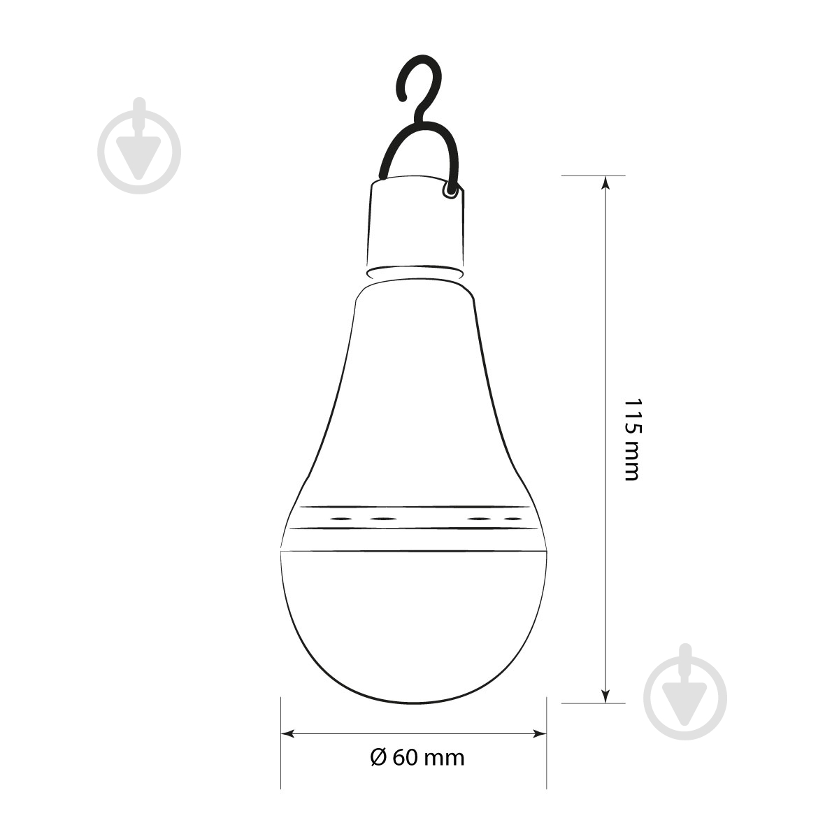 Лампа акумуляторна LED LIGHT SET BULB 7 Вт A60 E27 220 В 4500 К - фото 3
