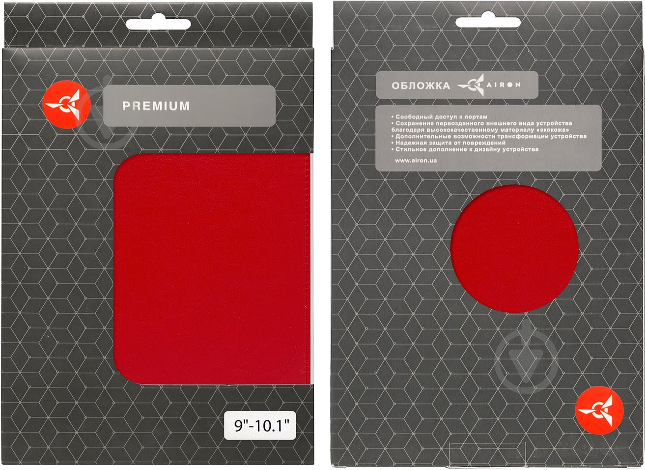 Чохол AIRON Universal case Premium 9-10” red (4821784622097) - фото 7