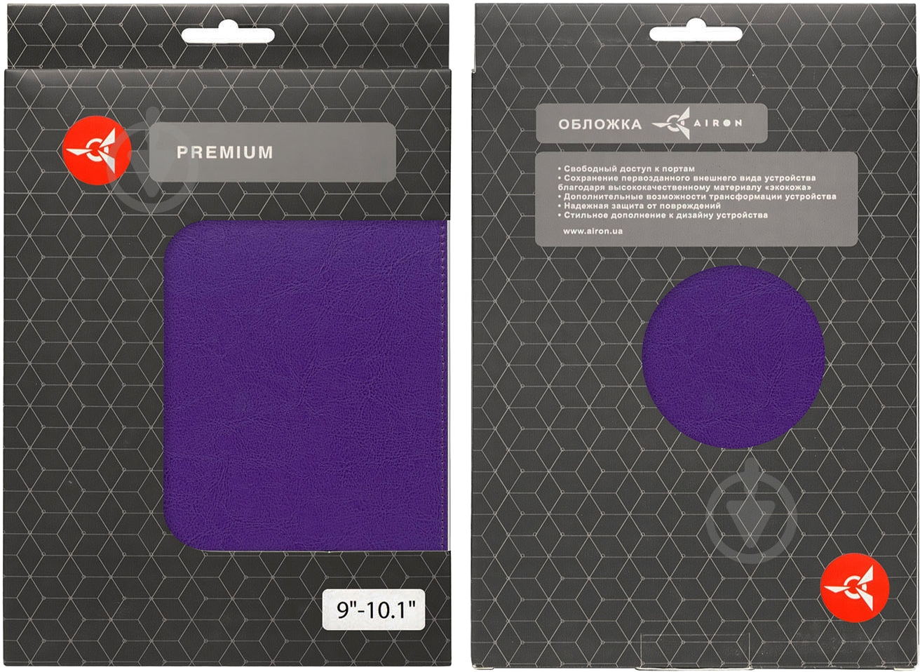 Чехол AIRON Universal case Premium 9-10” violet (4821784622096) - фото 7