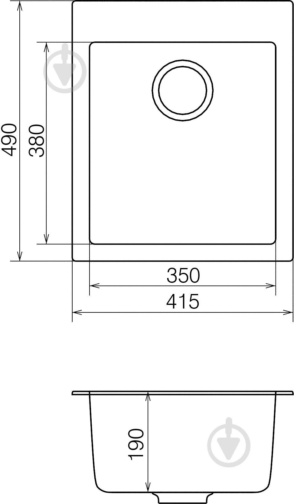 Мойка для кухни Water House Galaxy GMP 01.42 grey - фото 4