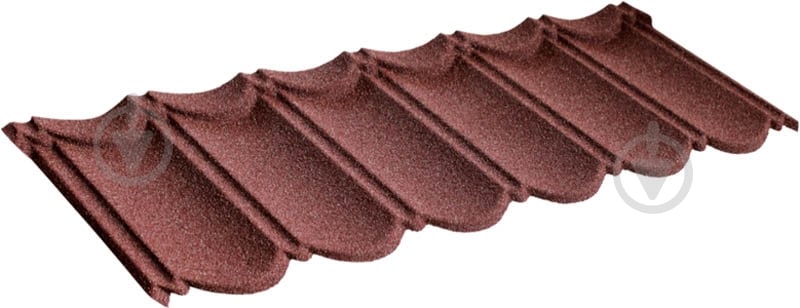Лист композитной черепицы QUEENTILE Classic Coffe 1140х412 мм - фото 1