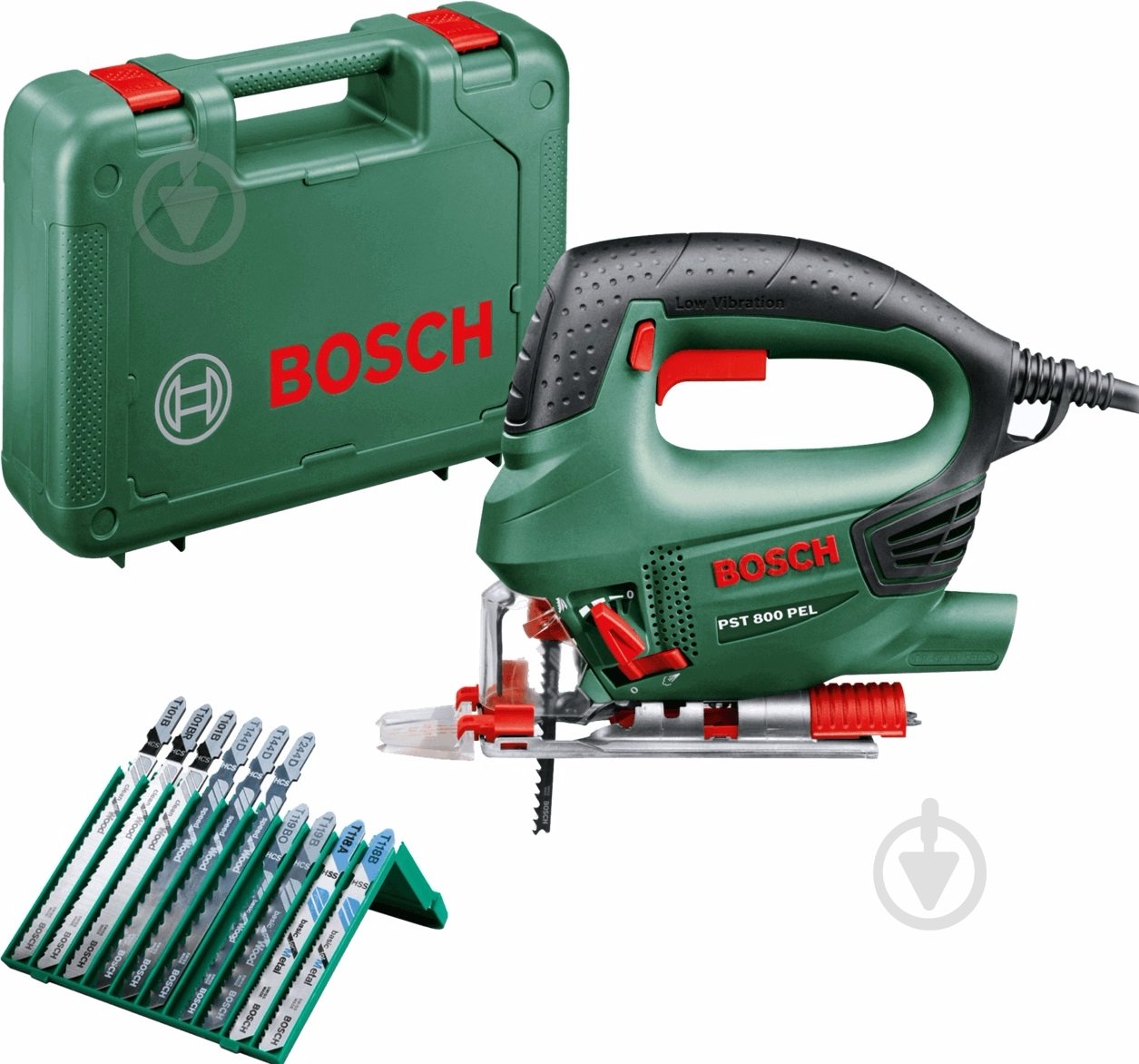 Електролобзик Bosch PST 800 PEL+10 пилок 06033A0101 - фото 1