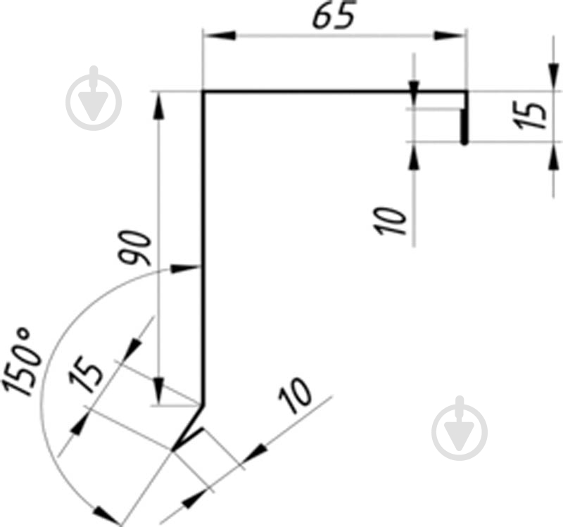 Планка фронтонна QUEENTILE №1 Coffe 2 м - фото 2