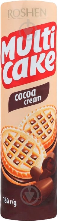 Печенье Roshen Multicake с начинкой какао ККФ 28 шт (4823077609077) 180 г - фото 1