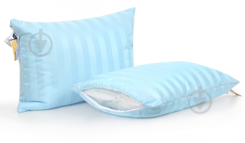 Подушка №1477 Valentino Hand Made Memory foam м’яка MirSon 50x50 см блакитний - фото 2 Подушка №1477 Valentino Hand Made Memory foam м’яка MirSon 50x50 см блакитний - фото 2