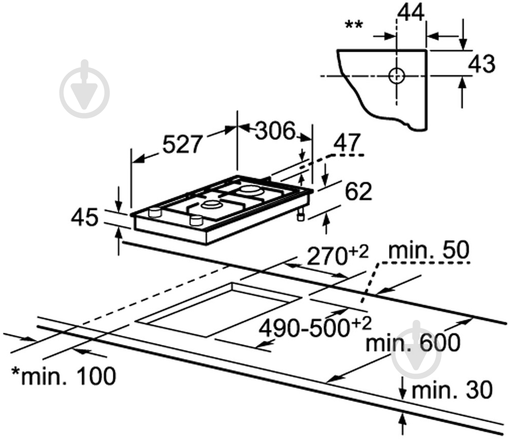 Варочная поверхность газовая Bosch PRB 326B70E - фото 2 Варочная поверхность газовая Bosch PRB 326B70E - фото 2