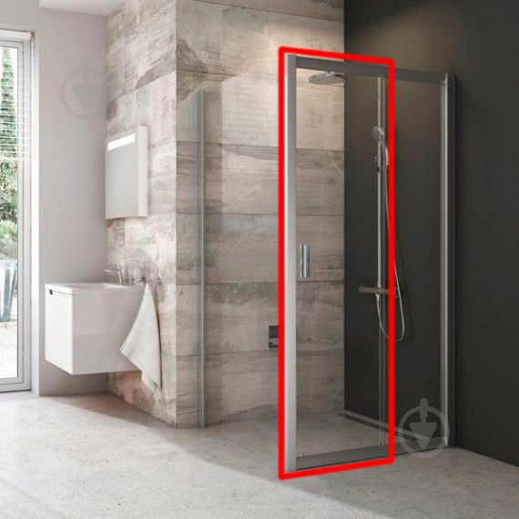 Душевые двери Ravak BLDP2- 110 Белый TRANSPARENT - фото 1