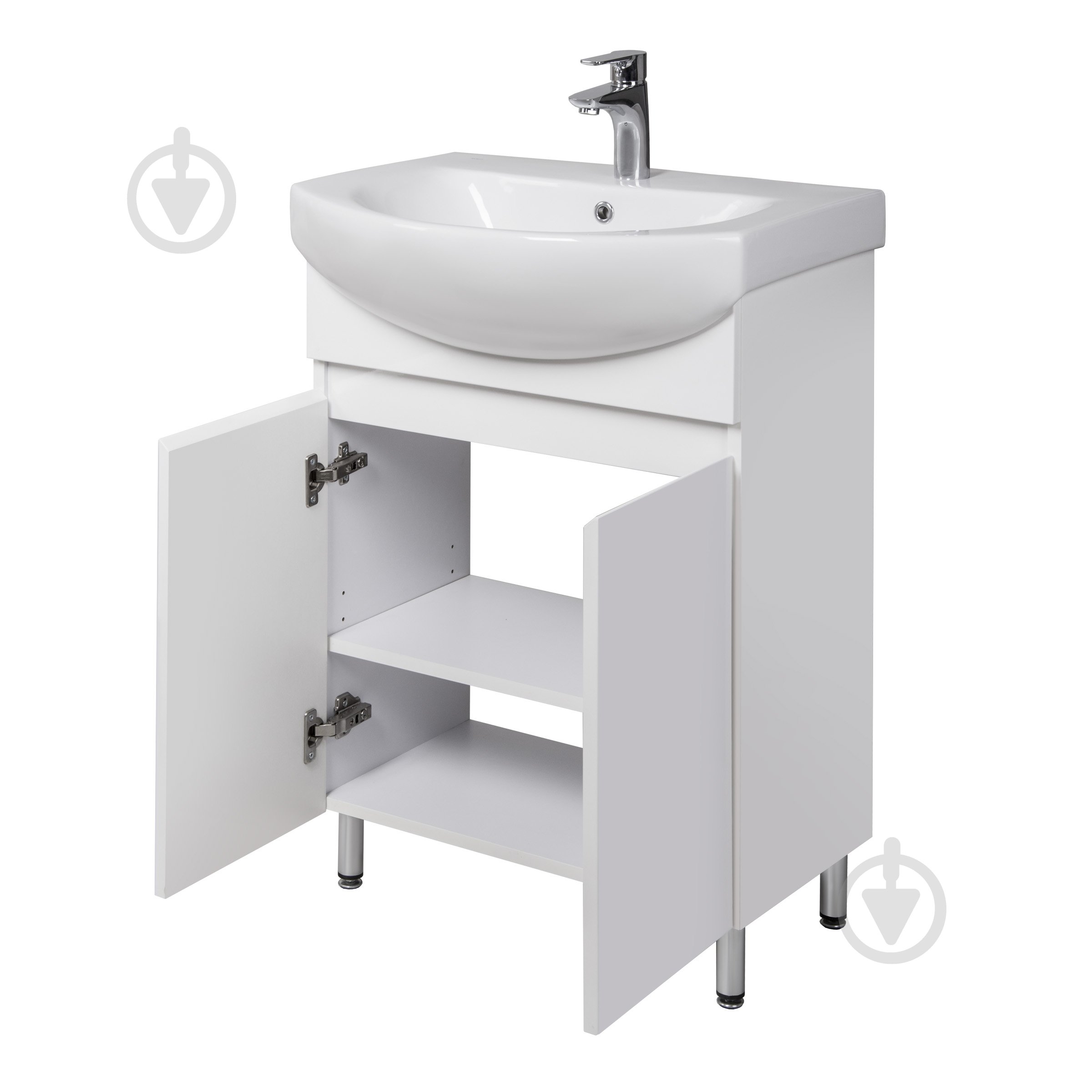 Тумба напольная Мойдодыр Фокус 60 с умывальником Runa 60 / Лотос 60 - фото 5