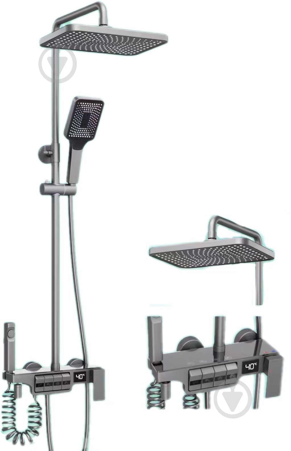 Душевая система Platinum 1634 c индикатором температуры - фото 1