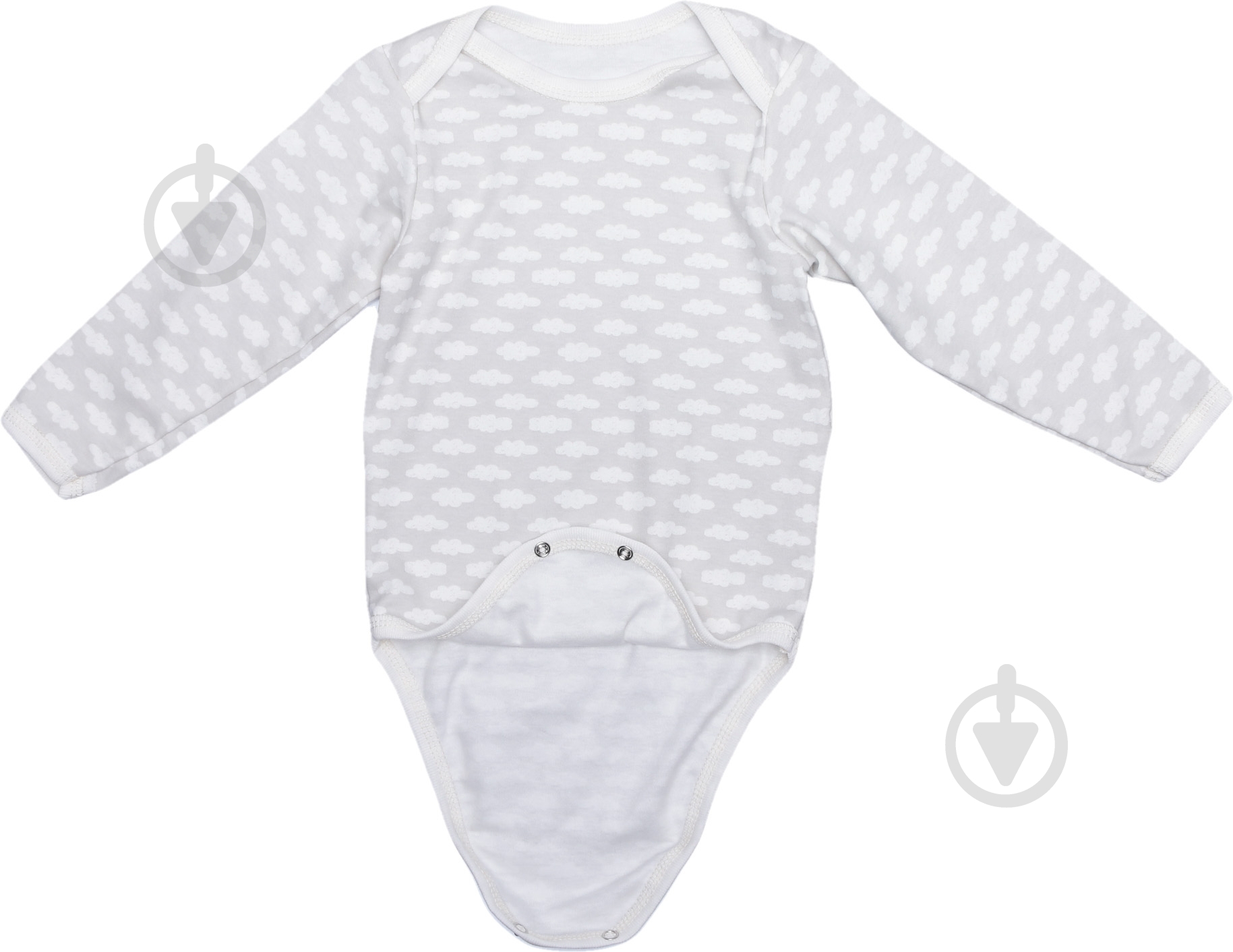 Боди унисекс Bambinelli Тучки р.86 серый с белым - фото 4