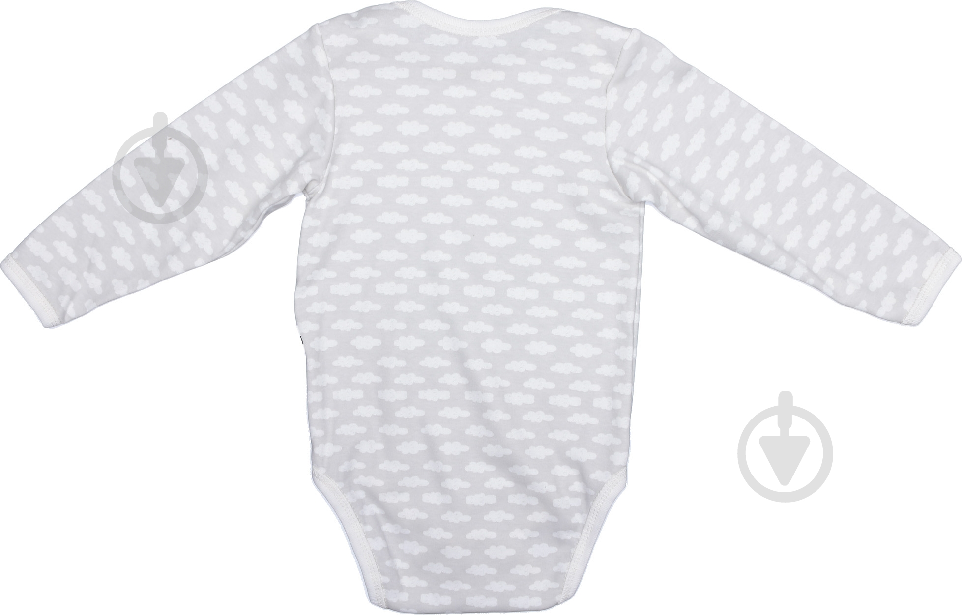 Боди унисекс Bambinelli Тучки р.86 серый с белым - фото 3