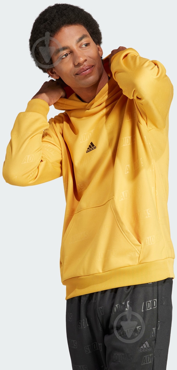 Джемпер Adidas Embossed Polar Fleece IJ6429 р.2XL жовтий - фото 2 Джемпер Adidas Embossed Polar Fleece IJ6429 р.2XL жовтий - фото 2