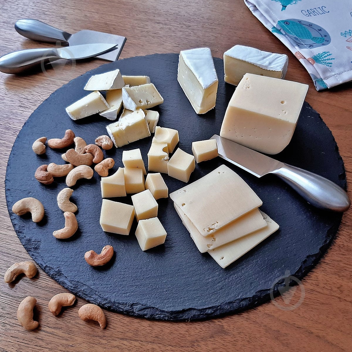 Доска сервировочная сланцевая 25 см - фото 3