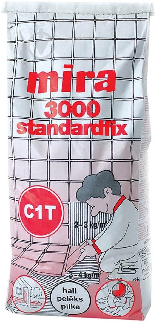 Клей для плитки Mira 3000 Standardfix 25 кг - фото 1
