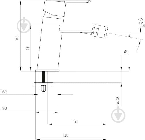 Смеситель для биде Deante Arnika BQA 031M - фото 3