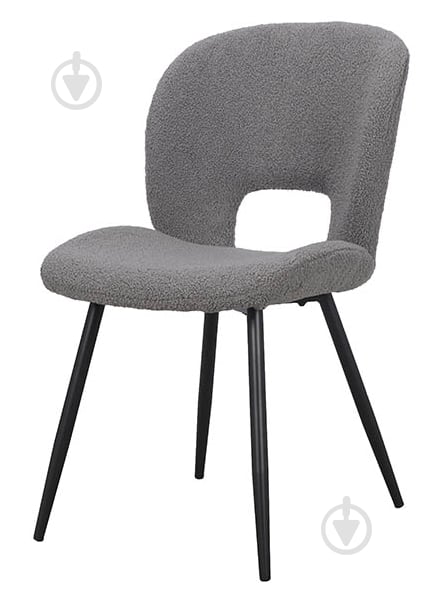 Стул Дорис 490х450х850 серый / черный - фото 1