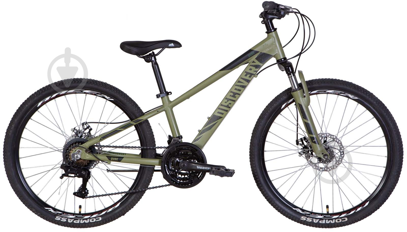 Велосипед Discovery 24" 11.5"(29 см) QUBE OPS-DIS-24-302 хакі - фото 1