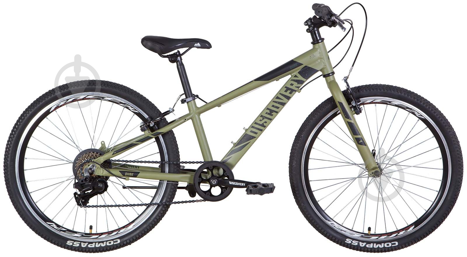 Велосипед Discovery 24" 11.5"(29 см) QUBE OPS-DIS-24-306 хакі - фото 1