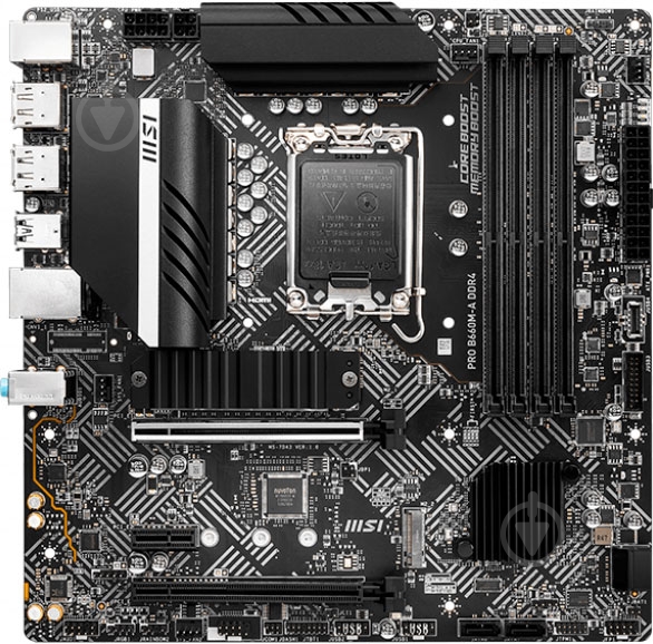 Материнська плата MSI PRO B660M-E DDR4 (Socket 1700, Intel B660, micro ATX) - фото 4 Материнська плата MSI PRO B660M-E DDR4 (Socket 1700, Intel B660, micro ATX) - фото 4