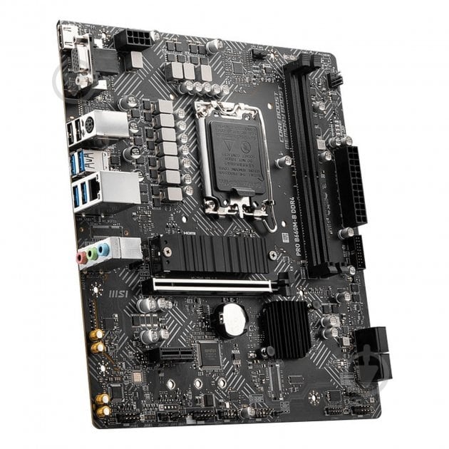 Материнская плата MSI PRO B660M-B DDR4 (Socket 1700, Intel B660, micro ATX) - фото 2