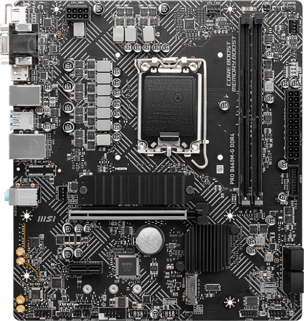 Материнская плата MSI PRO B660M-G DDR4 (Socket 1700, Intel B660, micro ATX) - фото 1