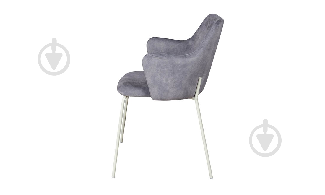 Стілець Белла 580х530х850 сірий / молочний - фото 3