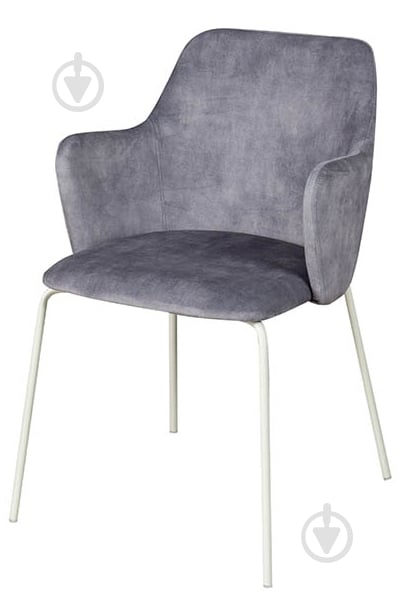 Стілець Белла 580х530х850 сірий / молочний - фото 1