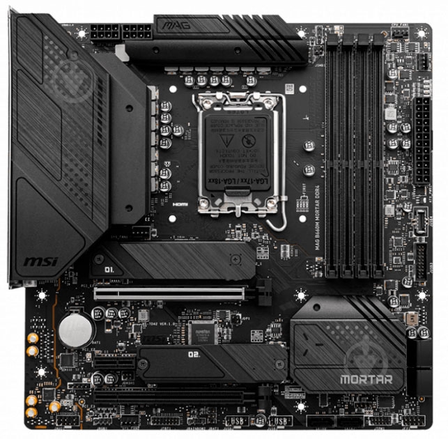Материнская плата MSI MAG B660M MORTAR (Socket 1700, Intel B660, micro ATX) - фото 5 Материнская плата MSI MAG B660M MORTAR (Socket 1700, Intel B660, micro ATX) - фото 5