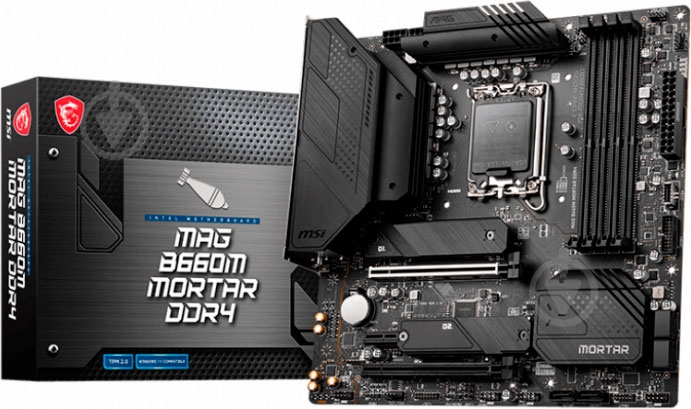 Материнская плата MSI MAG B660M MORTAR (Socket 1700, Intel B660, micro ATX) - фото 1 Материнская плата MSI MAG B660M MORTAR (Socket 1700, Intel B660, micro ATX) - фото 1