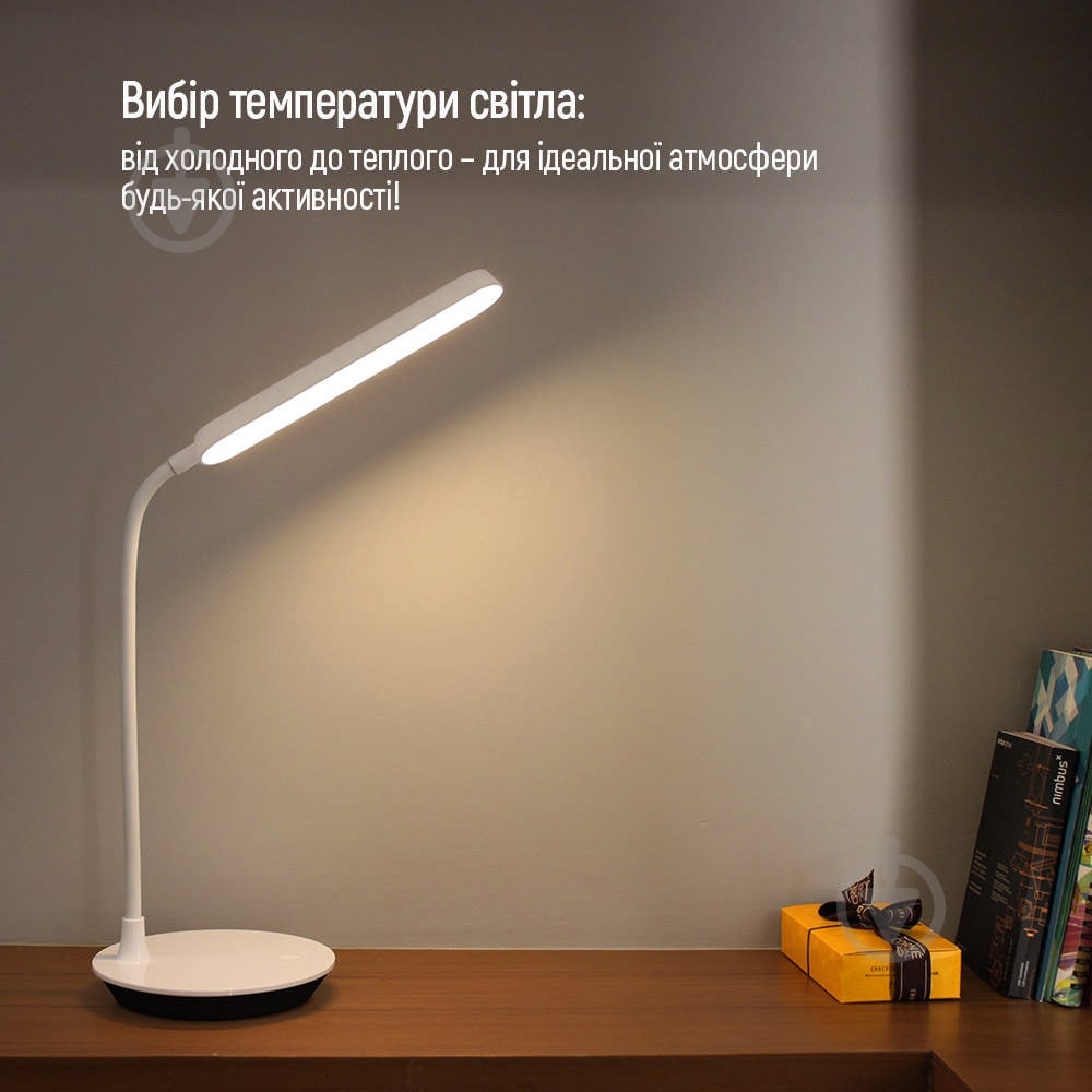 Настільна лампа ColorWay Portable & Flexible 360 із вбудованим акумулятором 36x4 Вт білий CW-DL12FB-W - фото 9