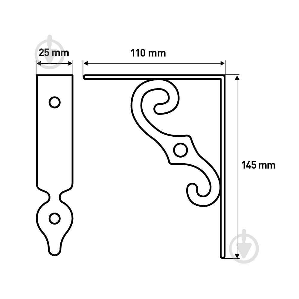 Larvij Флюгер черный L7649BL - фото 6