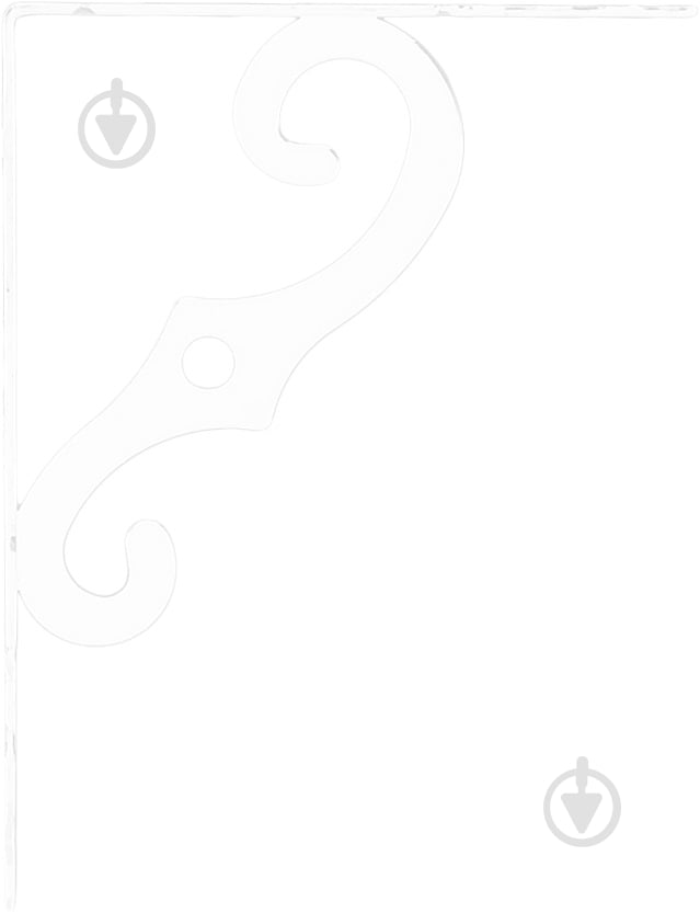 Кронштейн для полок Larvij флюгер белый L7649WH - фото 2