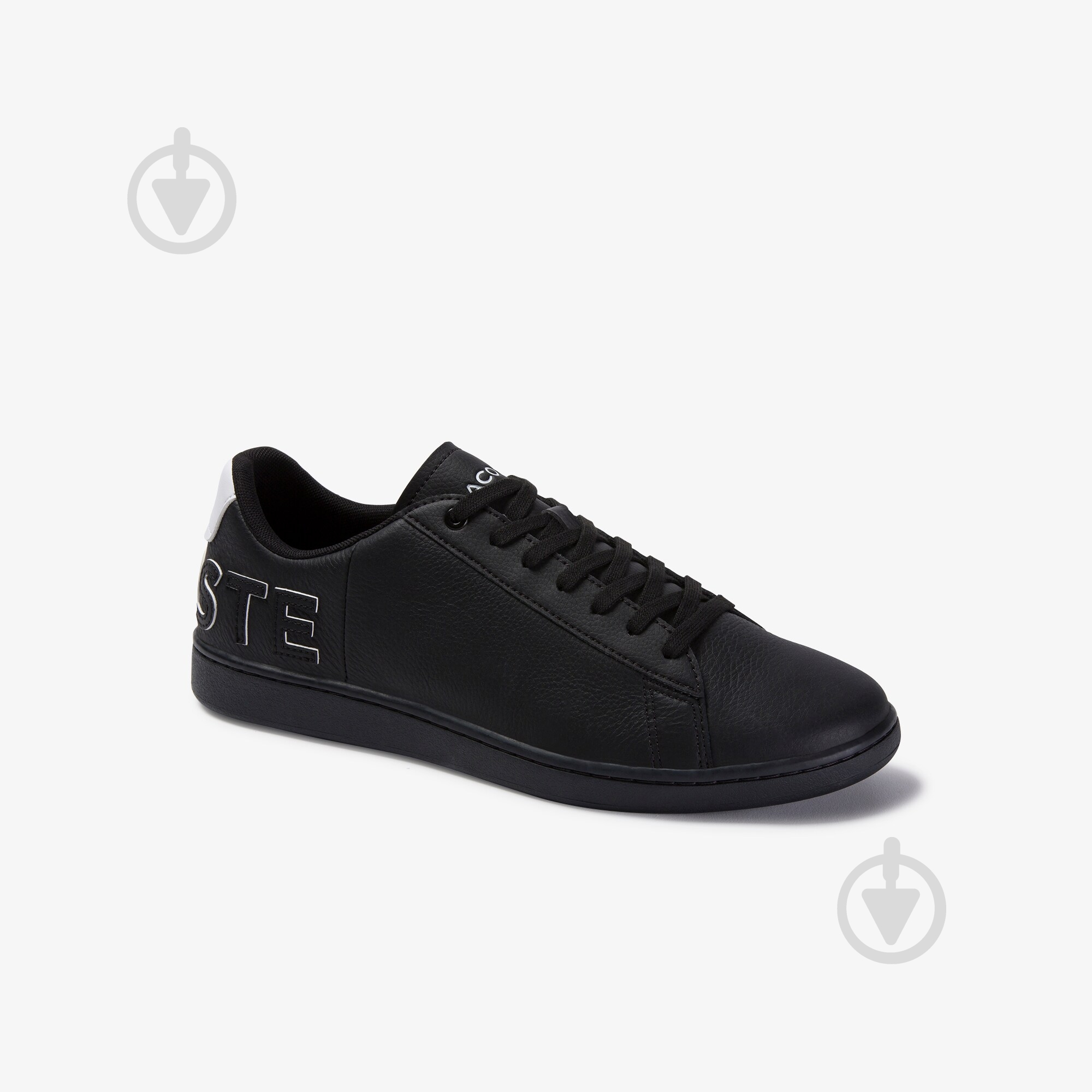 Кроссовки мужские демисезонные Lacoste CARNABY EVO 120 7 US SMA 739SMA0052312 р.45 черные - фото 1