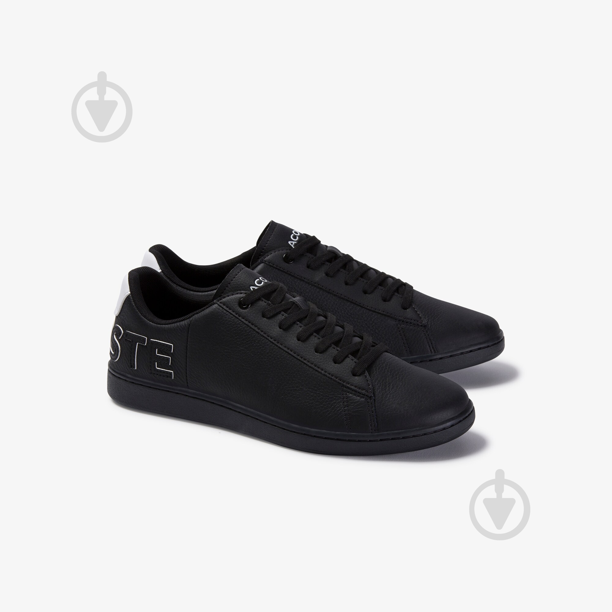 Кроссовки мужские демисезонные Lacoste CARNABY EVO 120 7 US SMA 739SMA0052312 р.45 черные - фото 2