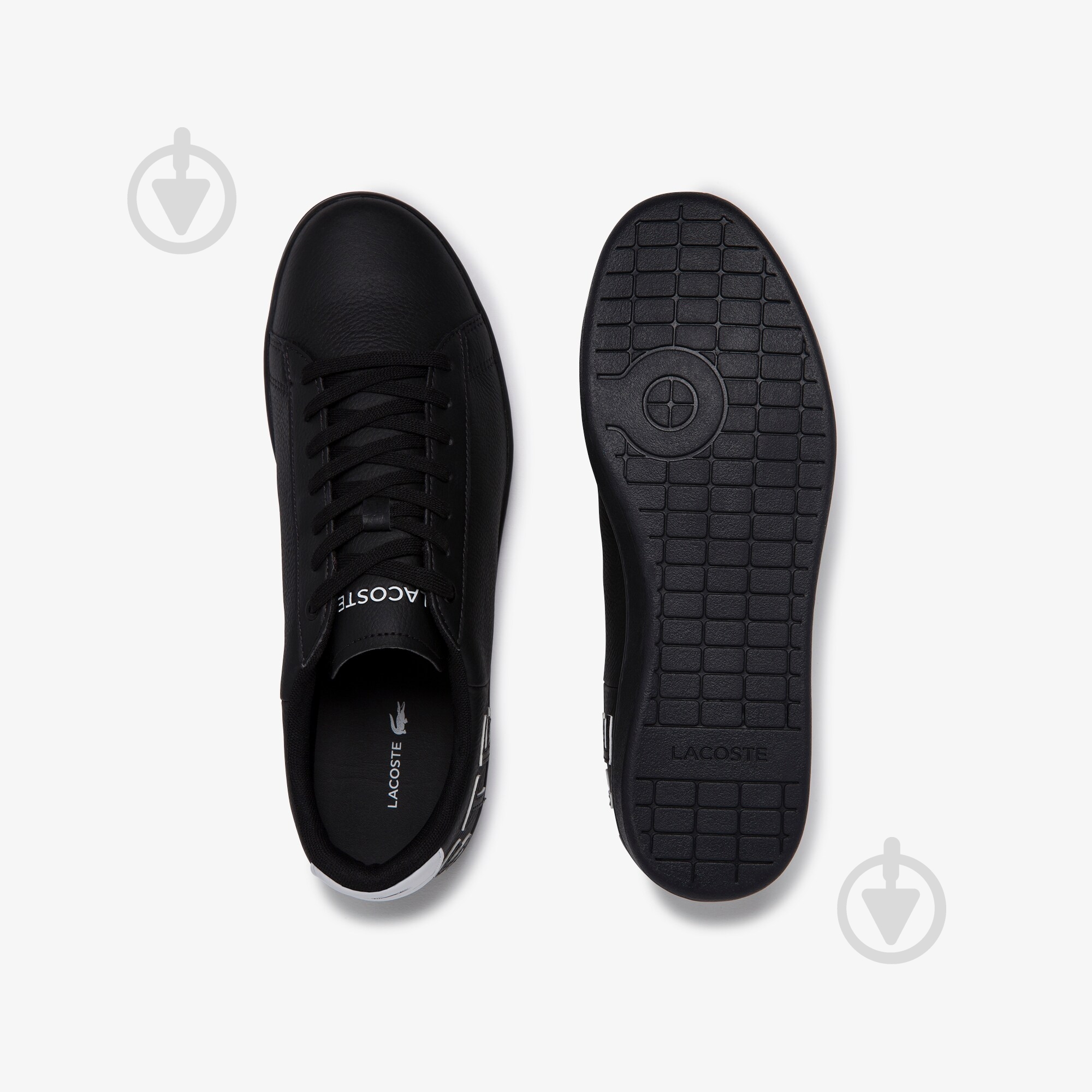 Кроссовки мужские демисезонные Lacoste CARNABY EVO 120 7 US SMA 739SMA0052312 р.45 черные - фото 4