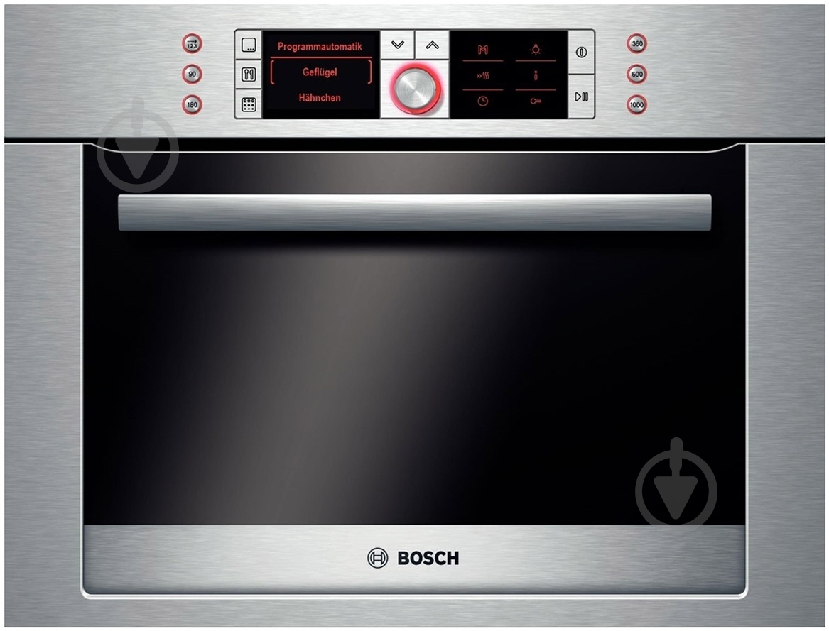 Духовой шкаф Bosch HBC86P753 с функцией микроволн - фото 1