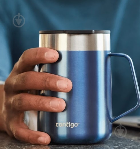 Термочашка Contigo Streeterville 0,42 л блакитна (2174675) - фото 5 Термочашка Contigo Streeterville 0,42 л блакитна (2174675) - фото 5