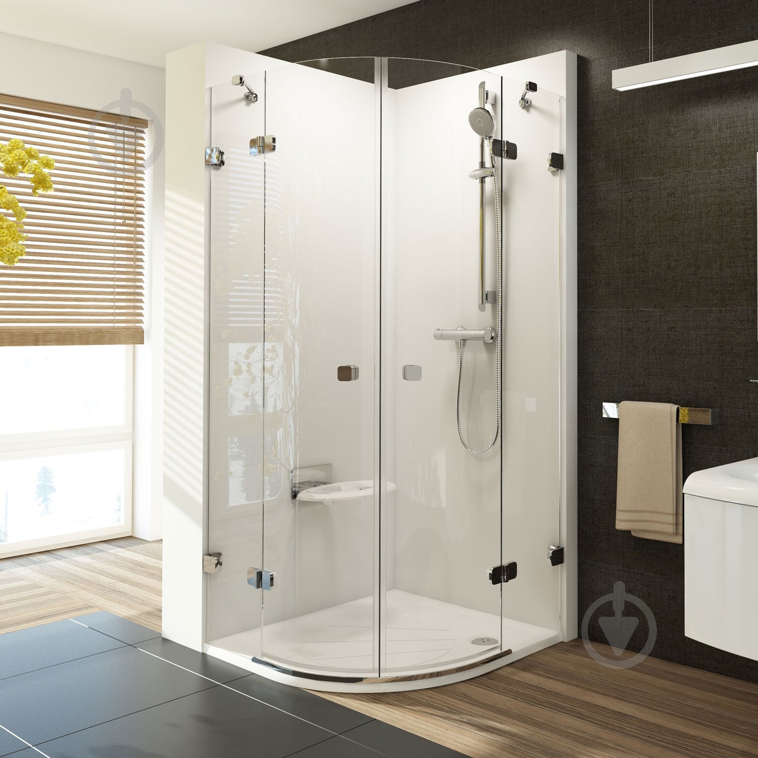 Душова кабіна Ravak BSKK4 - 90 TRANSPARENT - фото 1