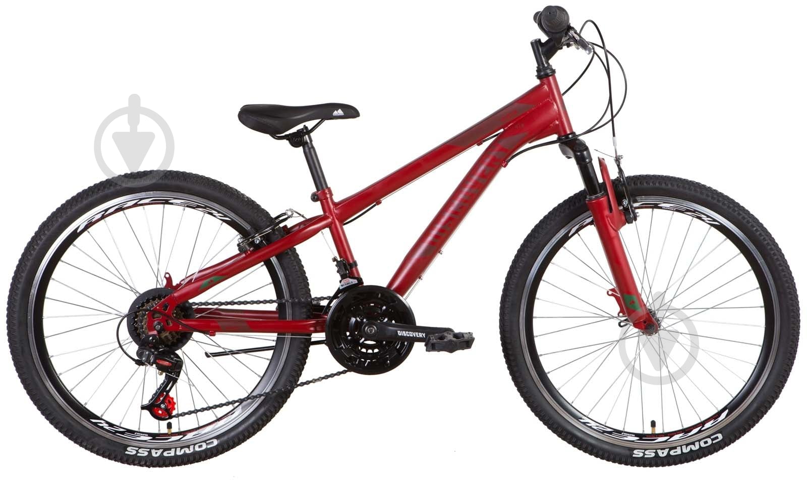 Велосипед Discovery 24" 11.5"(29 см) RIDER OPS-DIS-24-314 красный - фото 1