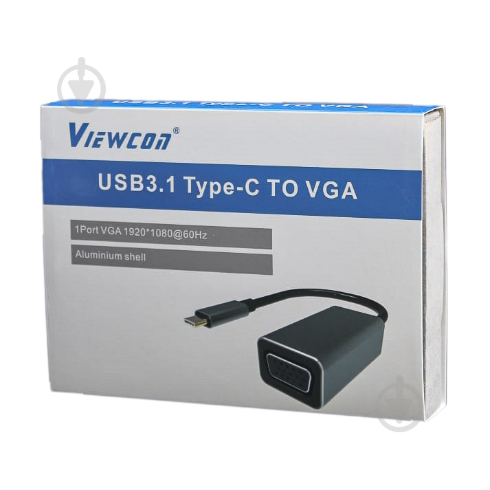 Адаптер Viewcon USB-C на VGA 0,01 м (TE388) - фото 3 Адаптер Viewcon USB-C на VGA 0,01 м (TE388) - фото 3