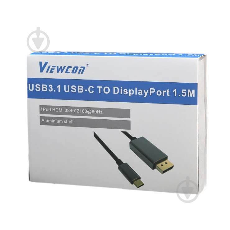 Адаптер Viewcon з USB-C на DisplayPort 1,5 м (TE392) - фото 3
