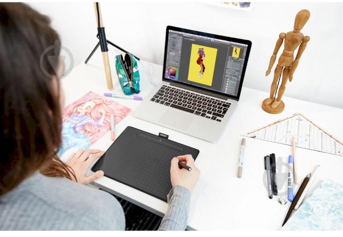 Планшет графический Wacom Intuos M CTL-6100K-B black - фото 6