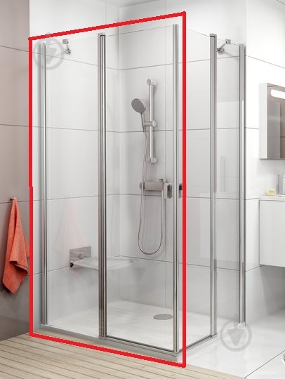 Элемент душевой кабины Ravak CRV2-100 white TRANSPARENT, 1 из 2 - фото 1