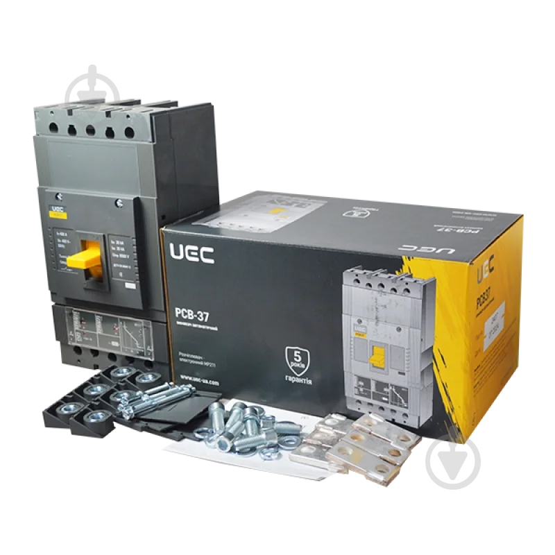 Автоматический выключатель UEC PCB37 3Р 400А 35кА с электронным расцепителем PR211 MCCB-PCB-37-3-0400E - фото 3