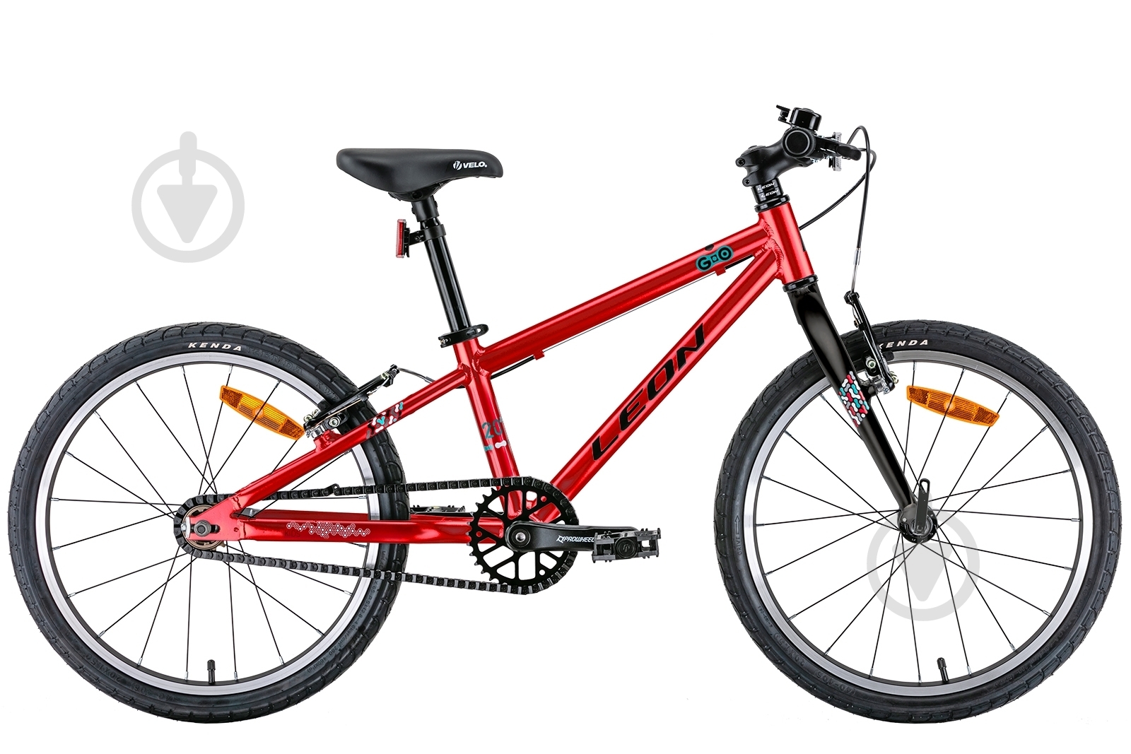 Велосипед Leon 20" 10"(25 см) GO OPS-LN-20-007 черный с красным - фото 1 Велосипед Leon 20" 10"(25 см) GO OPS-LN-20-007 черный с красным - фото 1