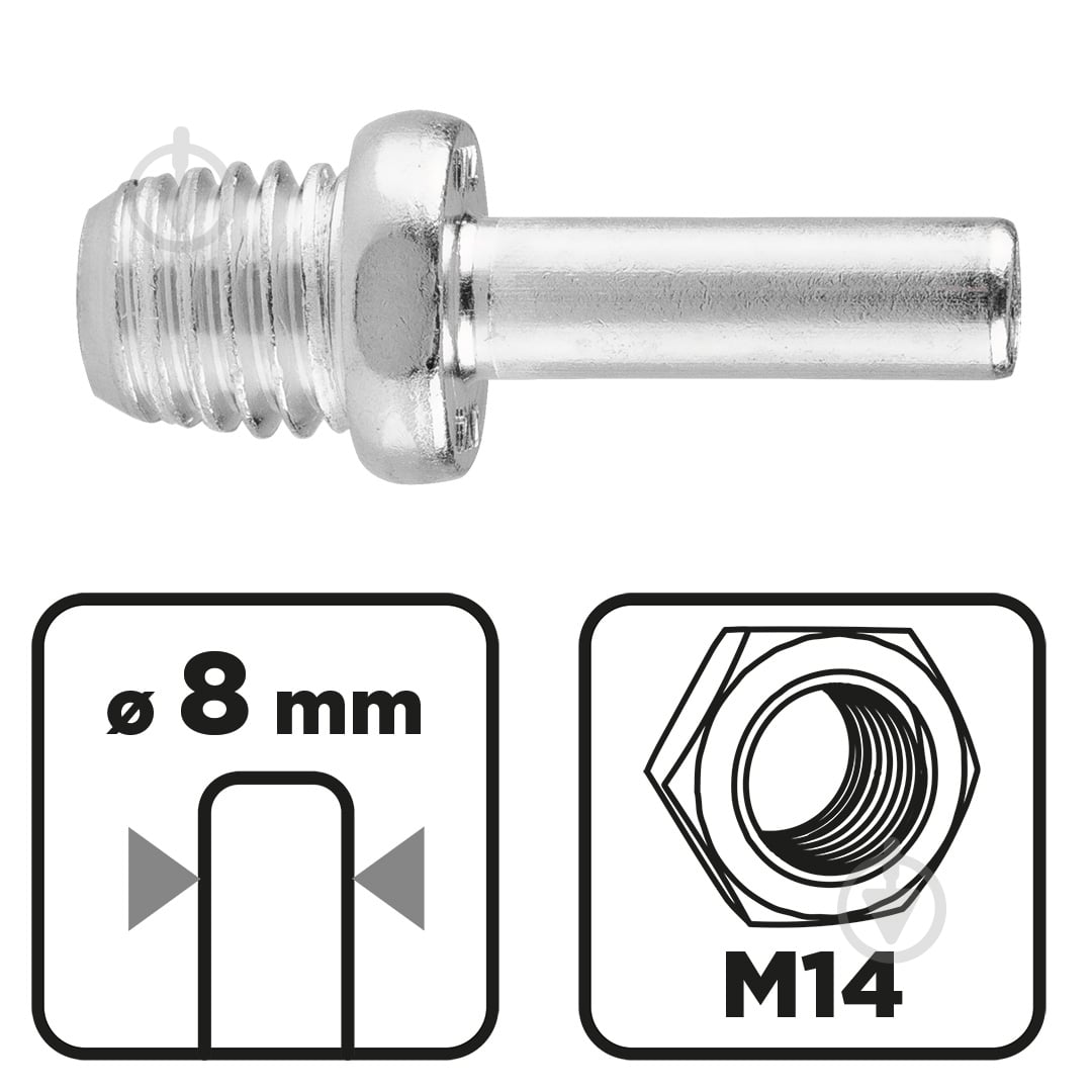 Крепления для диска М14 GRAPHITE 58T463 - фото 4